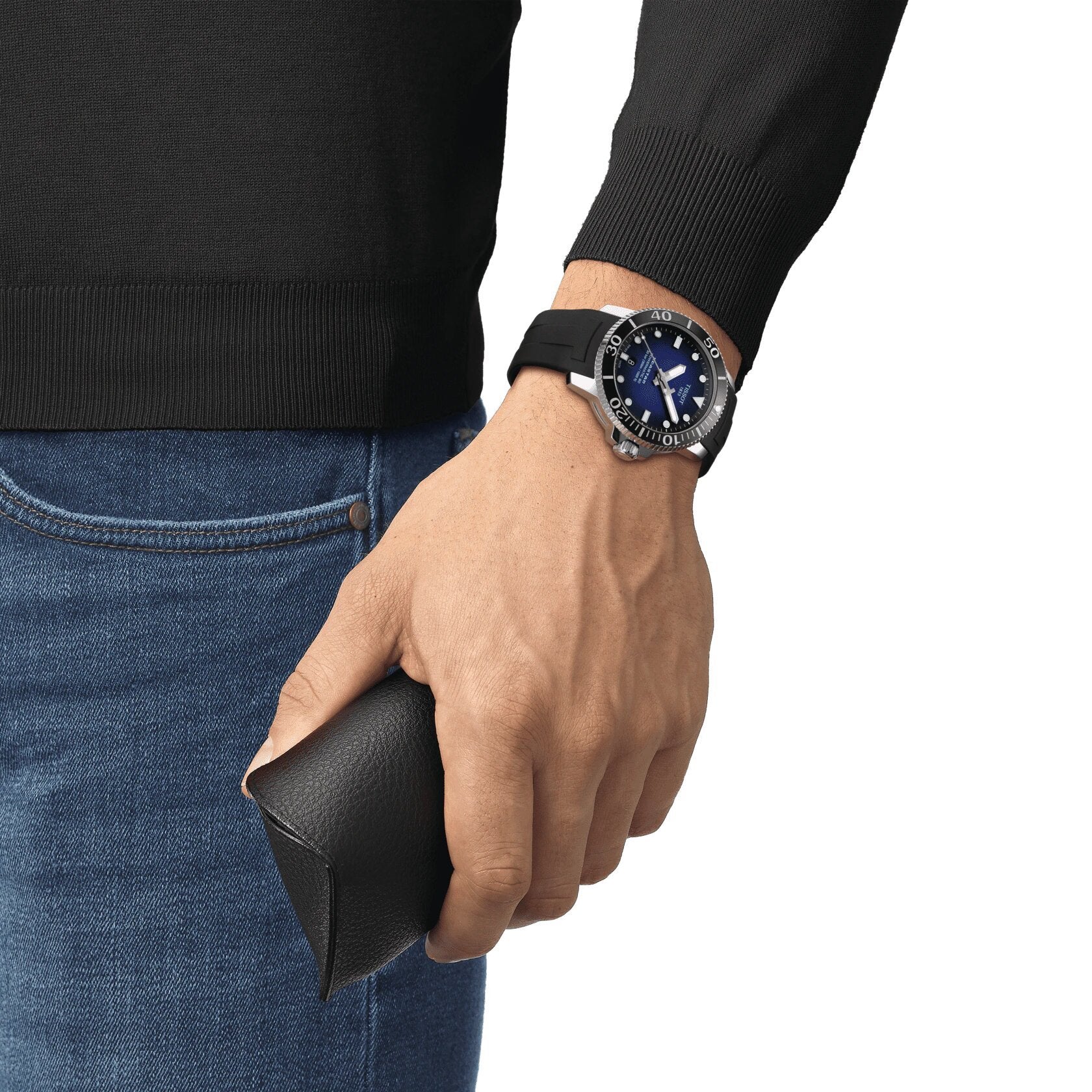 Men's Seastar 1000 Powermatic Watch (T1204071704100)